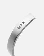 Load image into Gallery viewer, Label Cuff, Matte Sterling Silver