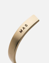 Load image into Gallery viewer, Label Cuff, Matte Brass