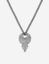 Load image into Gallery viewer, Wise Lock Necklace, Matte Silver