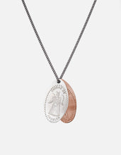 Load image into Gallery viewer, Silver Penny Chain Necklace, Angel