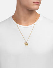 Load image into Gallery viewer, Tiger's Eye Necklace, Gold Vermeil/Emerald