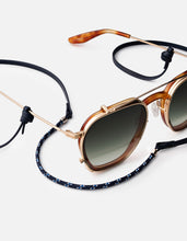 Load image into Gallery viewer, Nexus Leather Sunglass Cord, Sterling Silver