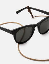 Load image into Gallery viewer, Nexus Braided Leather Sunglass Cord, Sterling Silver
