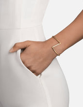 Load image into Gallery viewer, Arch Cuff, Gold Vermeil/Sapphire

