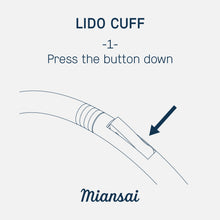 Load image into Gallery viewer, Lido Cuff, Sterling Silver/Black Creme
