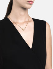 Load image into Gallery viewer, Mini Angular Necklace, 14k Gold Pavé
