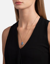 Load image into Gallery viewer, Argyle Pearl Necklace, Gold Vermeil/Light Blue
