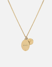 Load image into Gallery viewer, Mini Dove Necklace, Gold Vermeil/Light Blue
