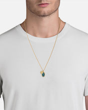 Load image into Gallery viewer, Fortuna Necklace, Gold Vermeil/Teal
