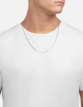 Load image into Gallery viewer, 2mm Cuban Chain Necklace, Sterling Silver
